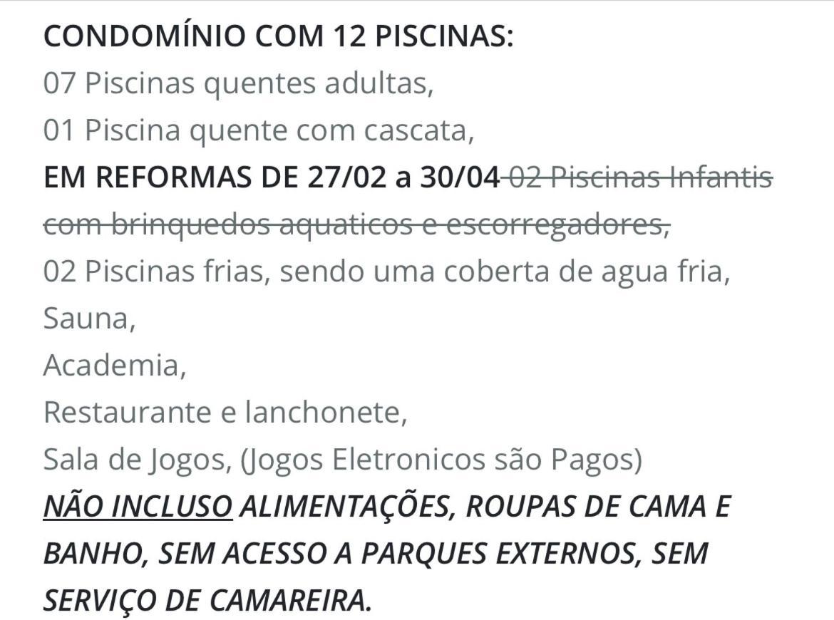 Apartmán Riviera Park Caldas Novas Exteriér fotografie